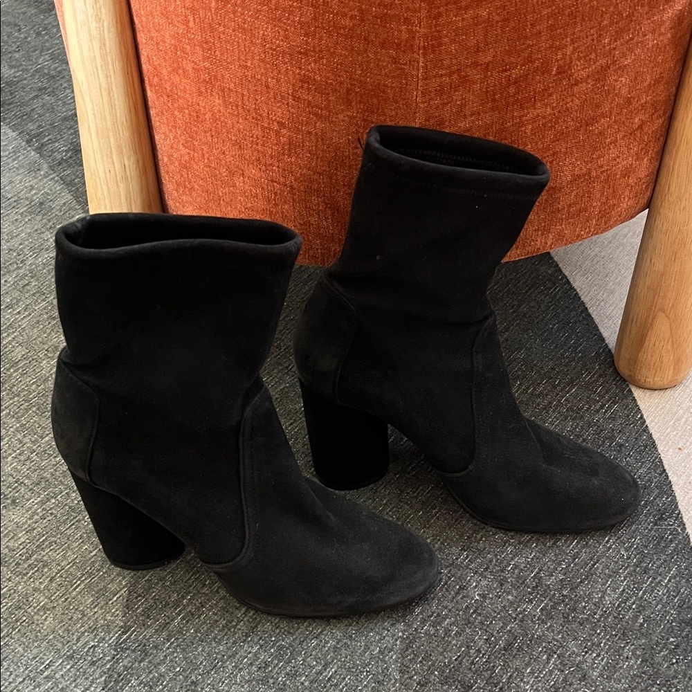 Stuart Weitzman Black Heeled Boots